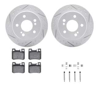 R1 Concepts WBUH1-63009 Brake Rotors - Carbon Coated - D/S W/ Optimum Oe Pads & Hdw